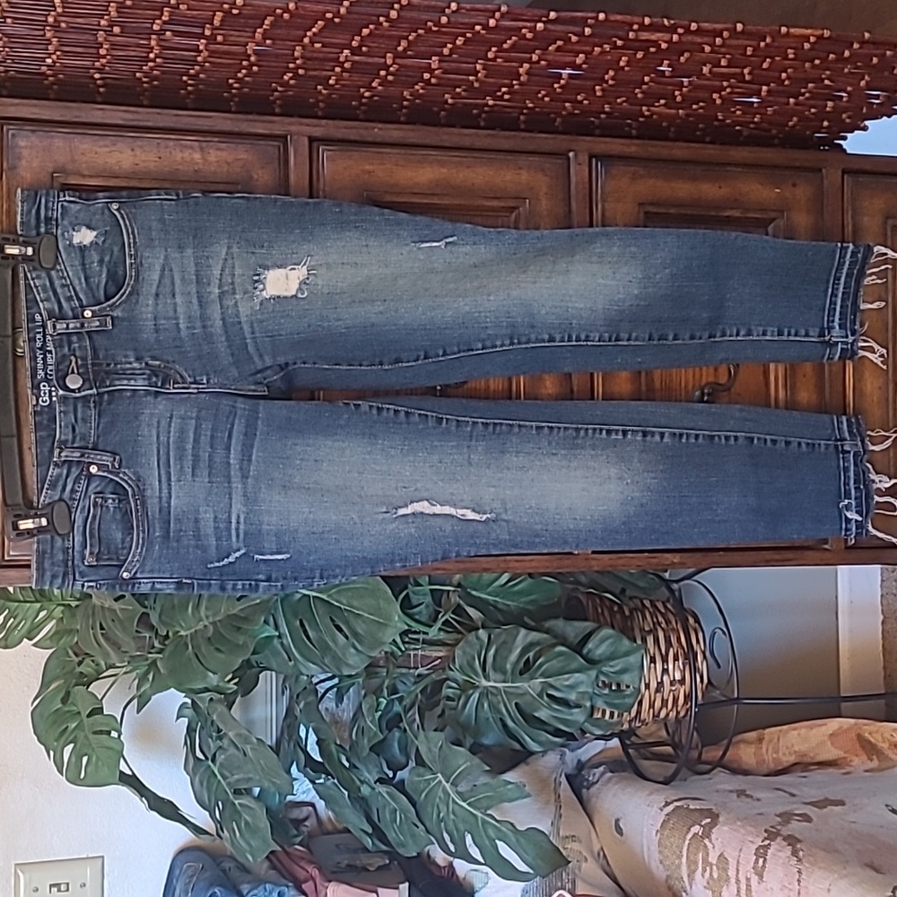 GAP 1969  Skinny Roll Up Jeans Sz 27